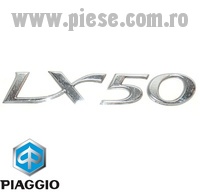 Emblema scris „LX 50” originala Vespa LX 50cc - montaj lateral